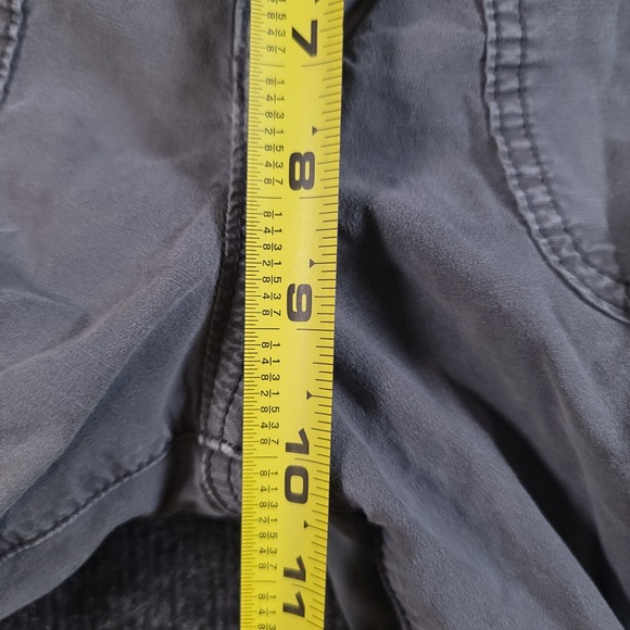 American Eagle Womens Pants‎ 6 Grey Cargo Baggy Jogger Y2K Skater Stretch - Picture 7 of 13